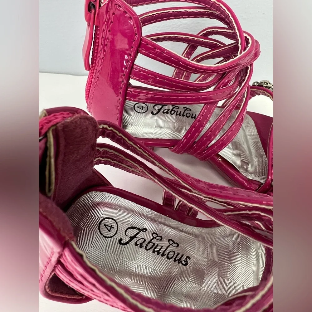 Fabulous - Lety, Toddler Size:4, Pink Rhinestone Shoes, New‎ with tag